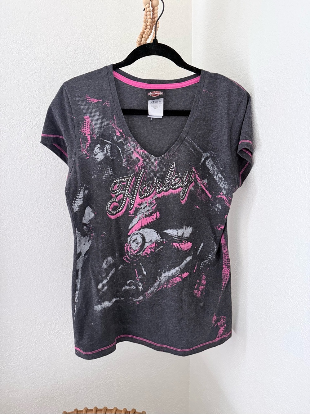 Harley Davidson V Neck Tee